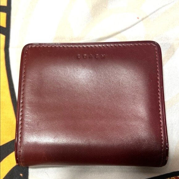 Vintage Coach Dark Burgandy Wallet - Picture 1 of 12